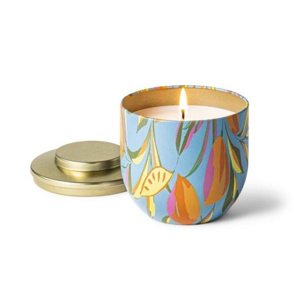 Tabitha  Brown Candle in a Fruit design Tin/Container - Picture 2 of 5
